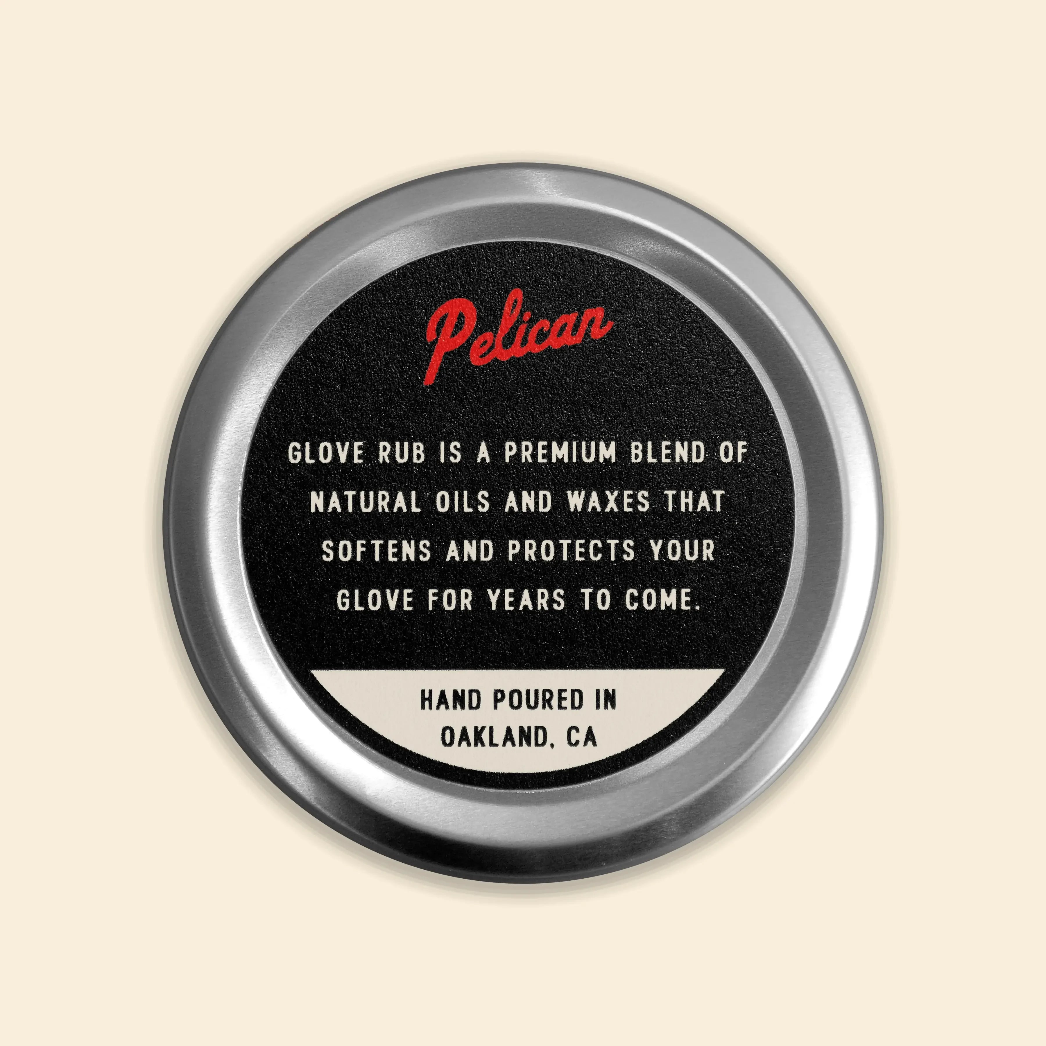 Baseball Glove Rub All Natural Leather Conditioner Back