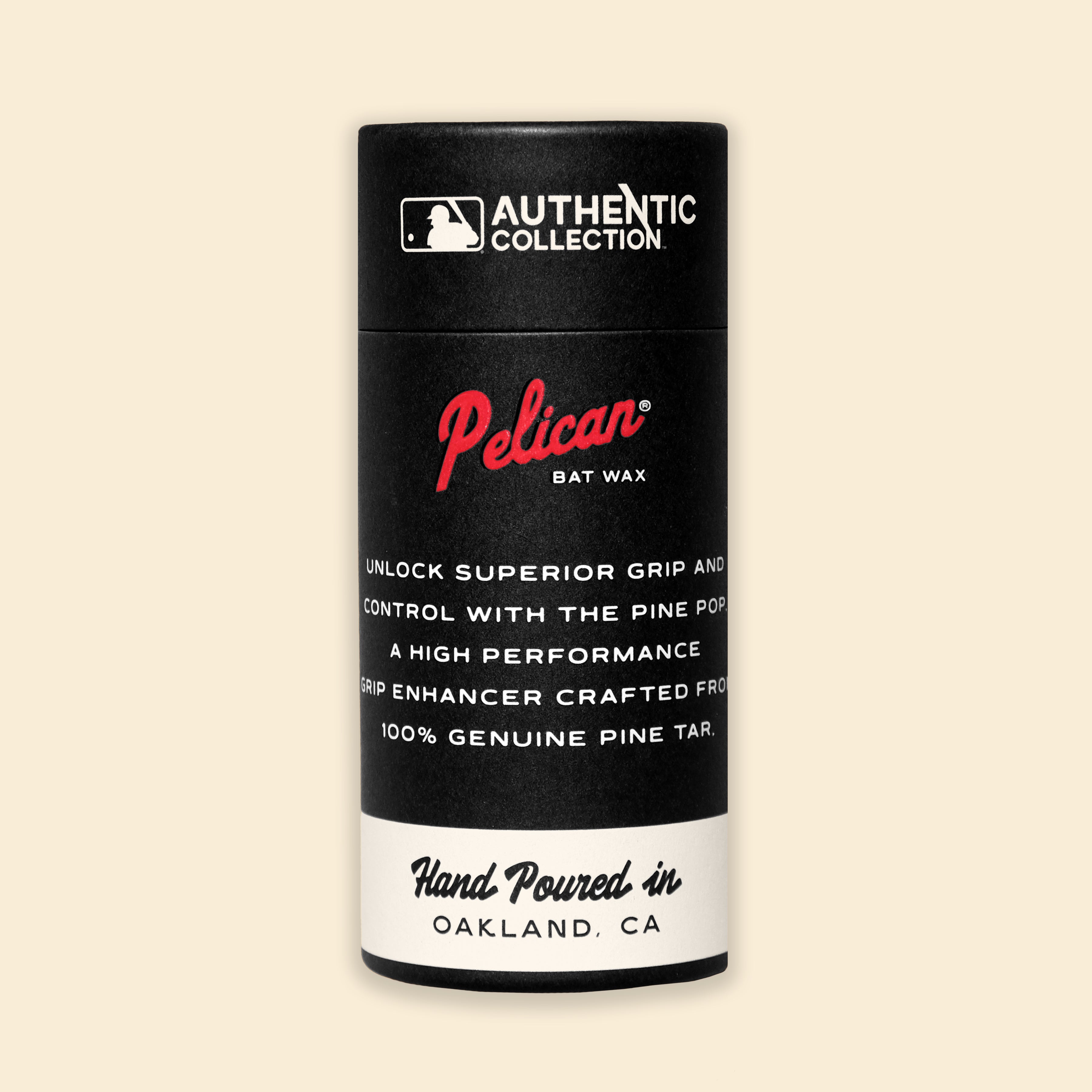 PINE TAR PUSH UP TUBE GRIP STICK FOR BASEBALL PELICAN BAT WAX MAJOR LEAGUE BASEBALL
