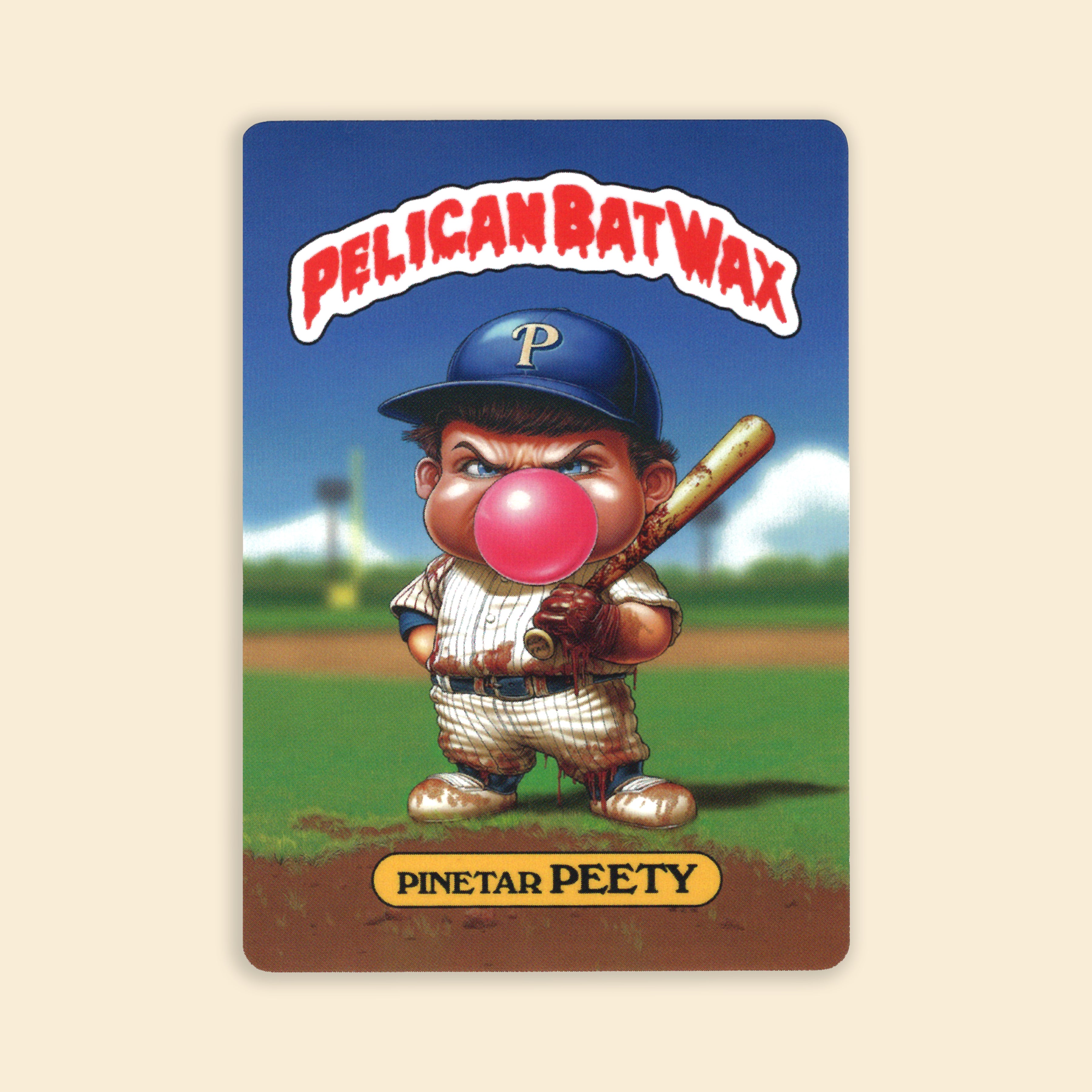 Pine Tar Peety Sticker Card