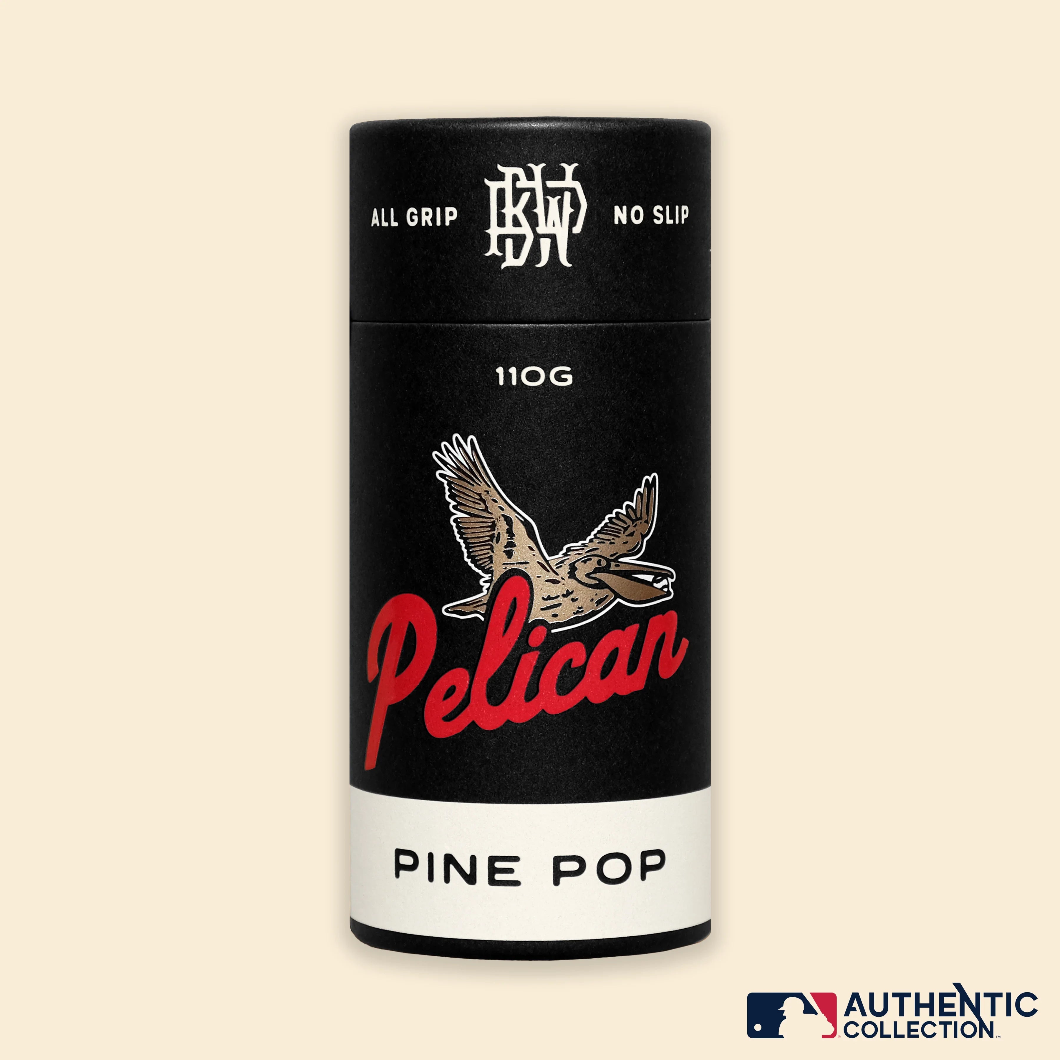 PELICAN BAT WAX PINE TAR POP BASEBALL PUSH UP GRIP STICK MLB AUTHENTIC COLLECTION FRONT