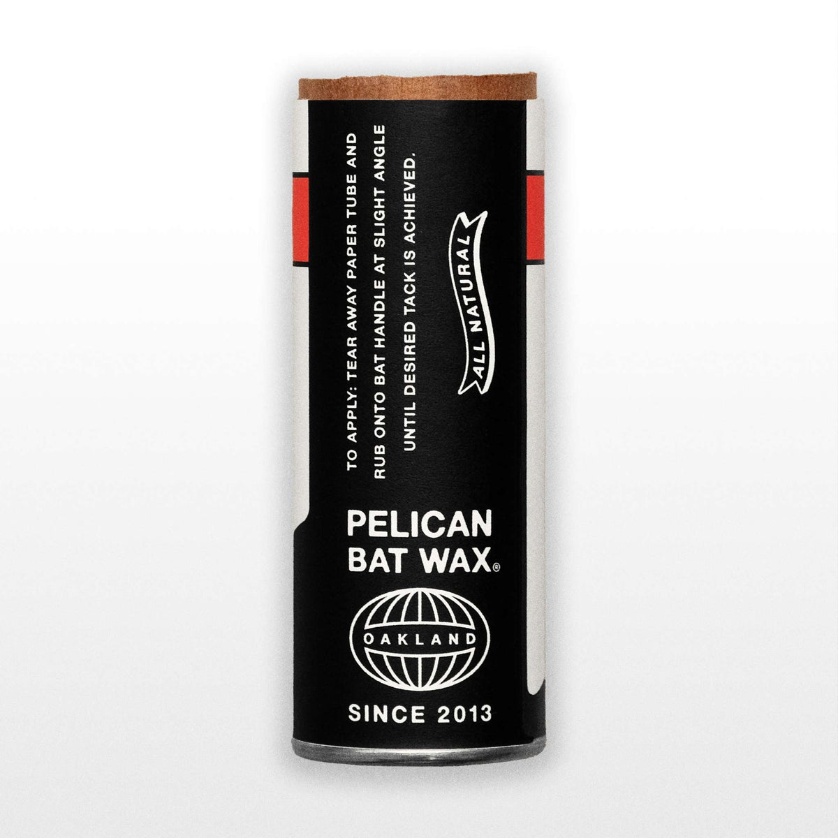 All natural pine tar grip stick for superior baseball bat control