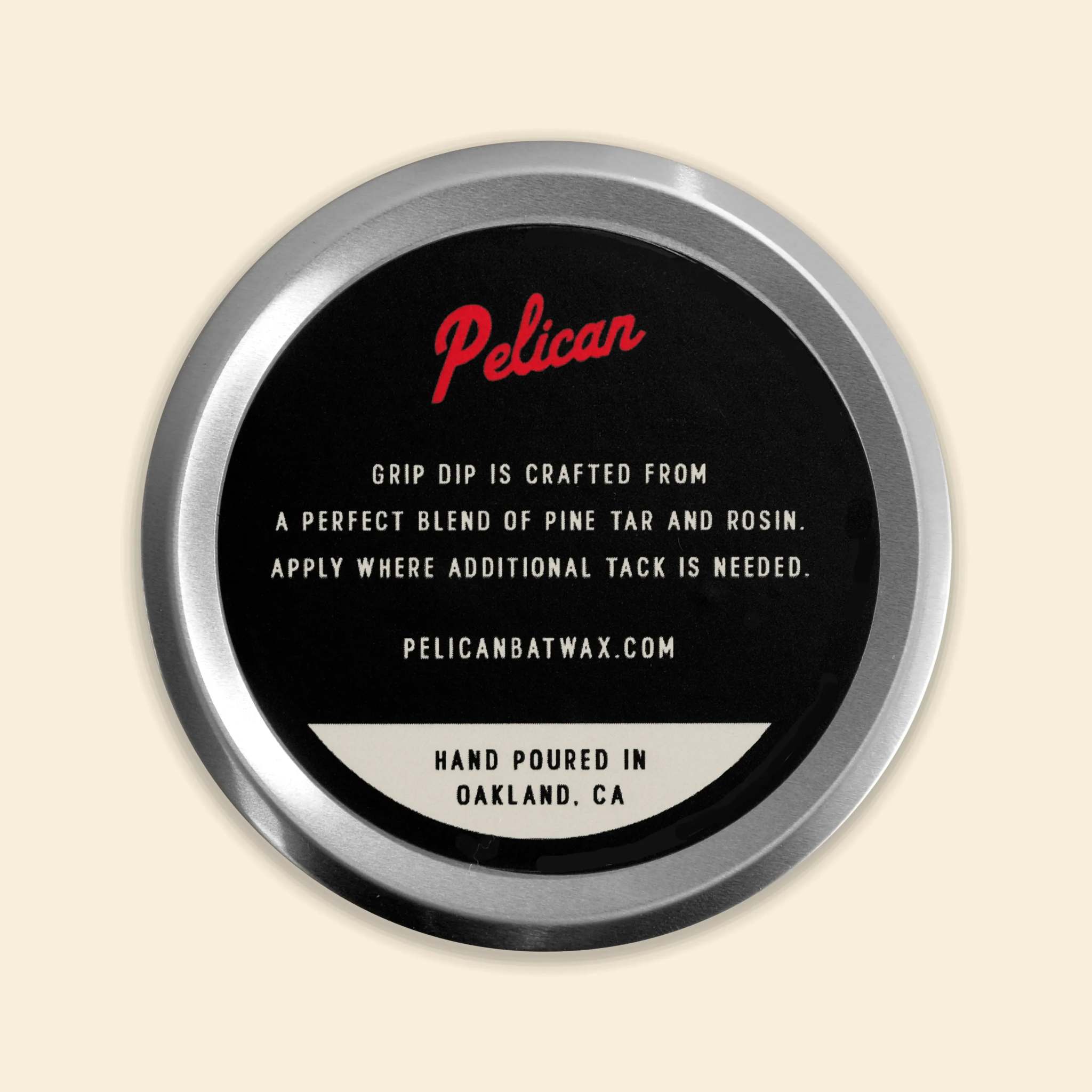Grip Dip - Pine Tar & Rosin Blend back label