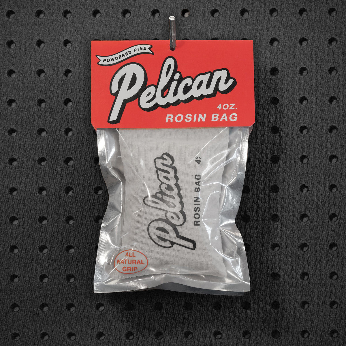 4oz rosin bag with powdered pine-gum for drier tack, used by pitchers and pine-tar enthusiasts