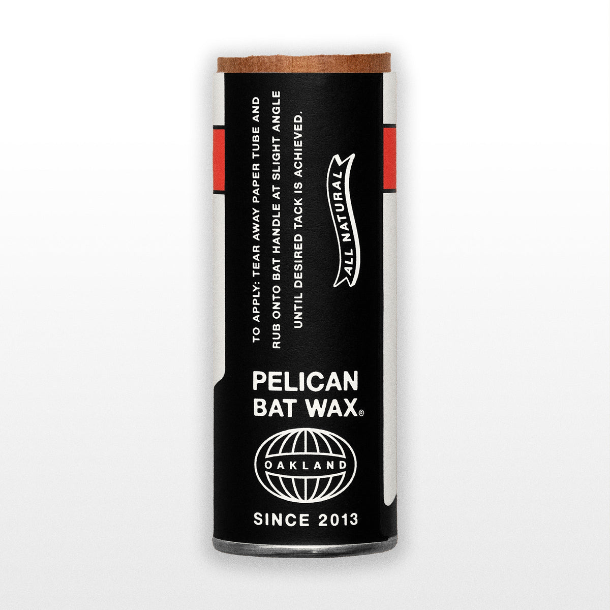 All Natural Pine Tar Grip Stick for baseball bat handle in brown and clear yellow options