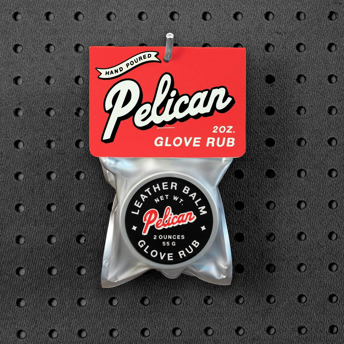 Glove Rub Leather Conditioner Retail Packaging - Pelican Bat Wax